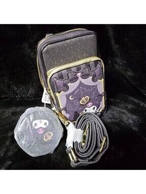 Loungefly Sanrio Kuromi Striped Crossbody Bag With Coin Purse